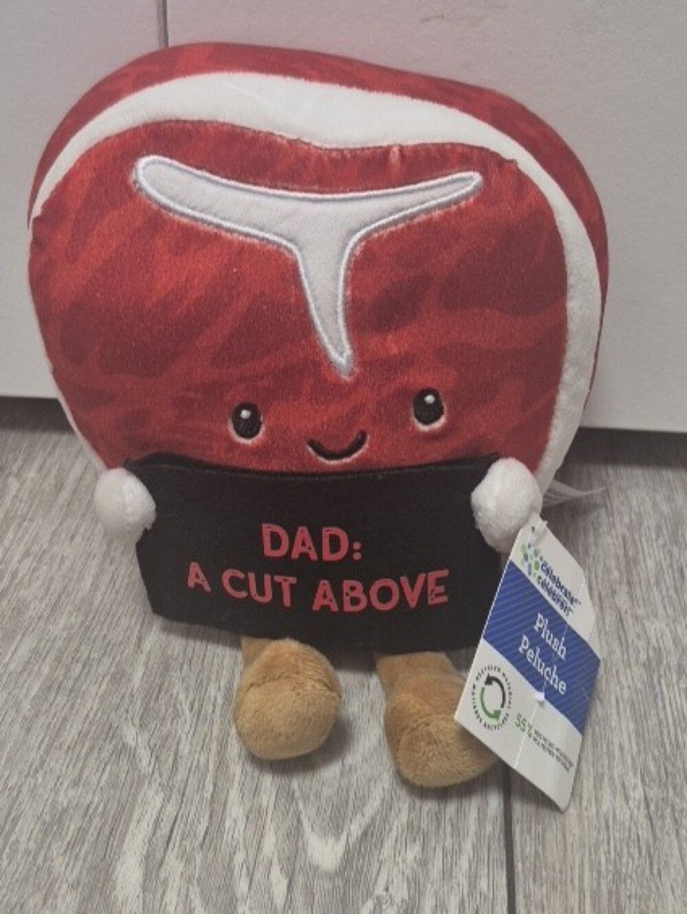 Way To Celebrate Father's Day 6inch Plush Steak Plushie "Dad: A Cut Above"